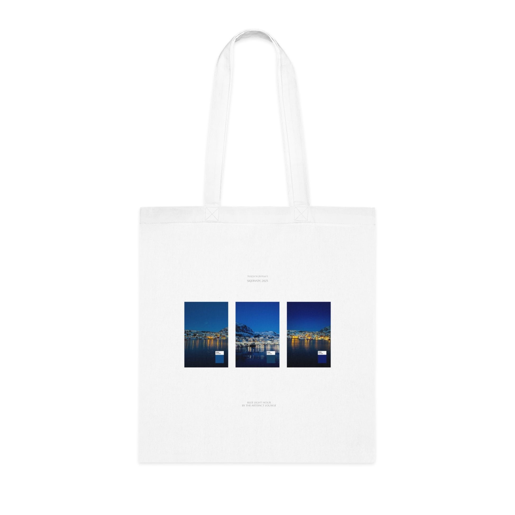 Blue Light Hour in Skjervøy Cotton Tote Bag