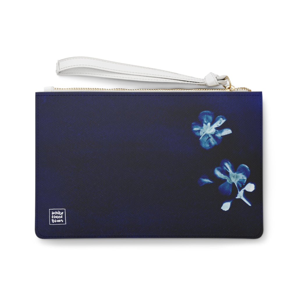 Cyanotype Botanic Clutch Bag