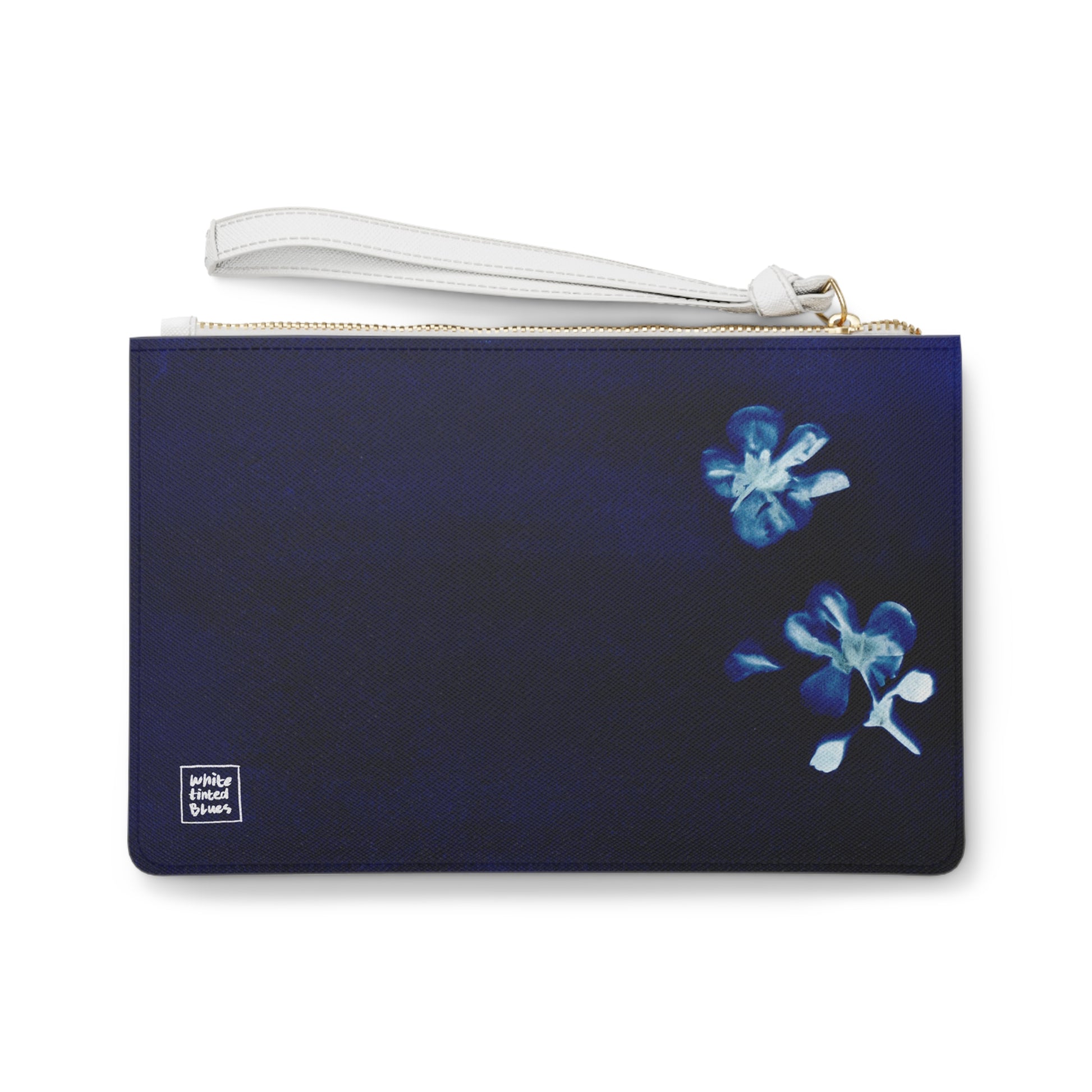 Cyanotype Botanic Clutch Bag