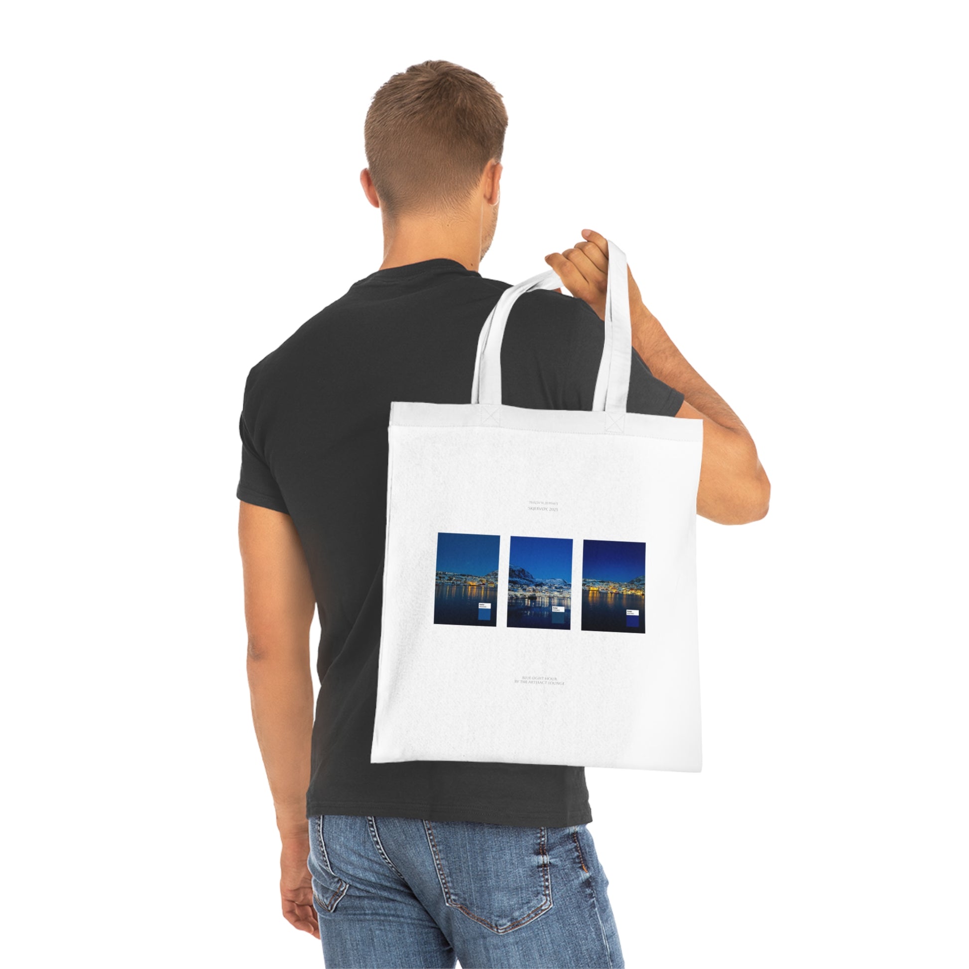 Blue Light Hour in Skjervøy Cotton Tote Bag