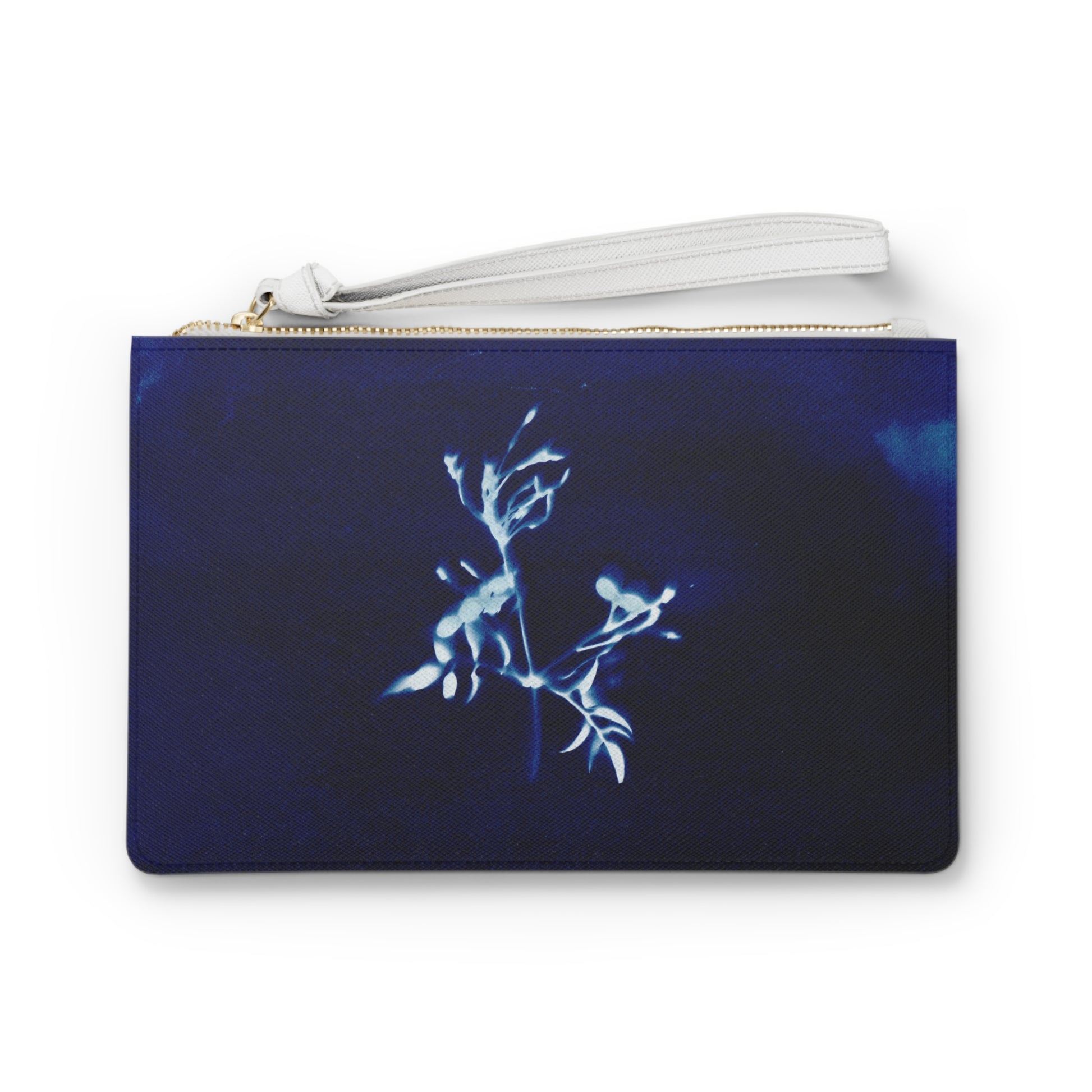 Cyanotype Botanic Clutch Bag