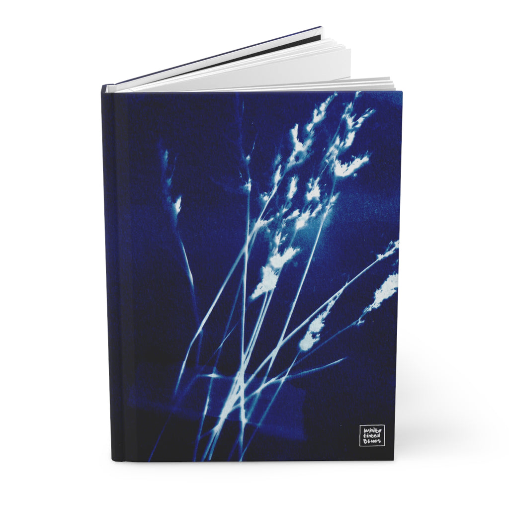 05. Wildflowers | Botanical Cyanotype Hardcover Journal, Blank Pages