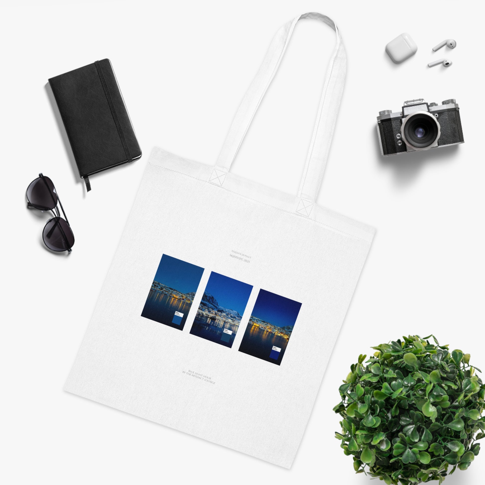 Blue Light Hour in Skjervøy Cotton Tote Bag