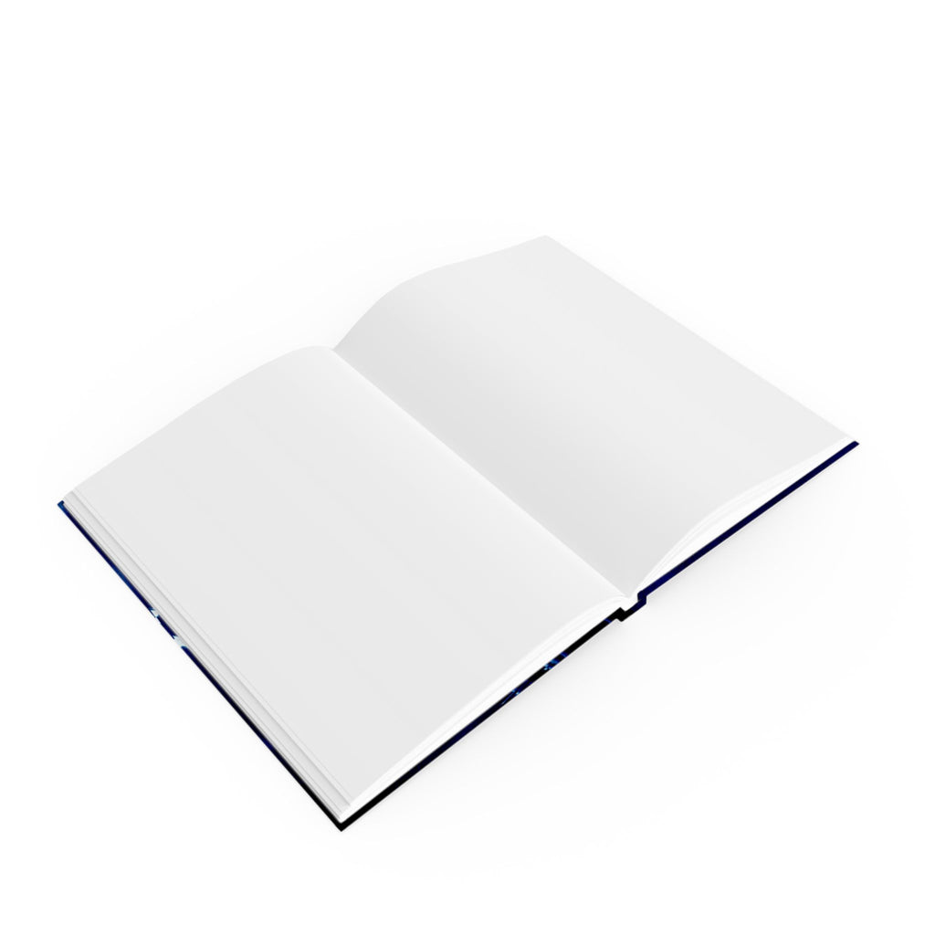 05. Wildflowers | Botanical Cyanotype Hardcover Journal, Blank Pages