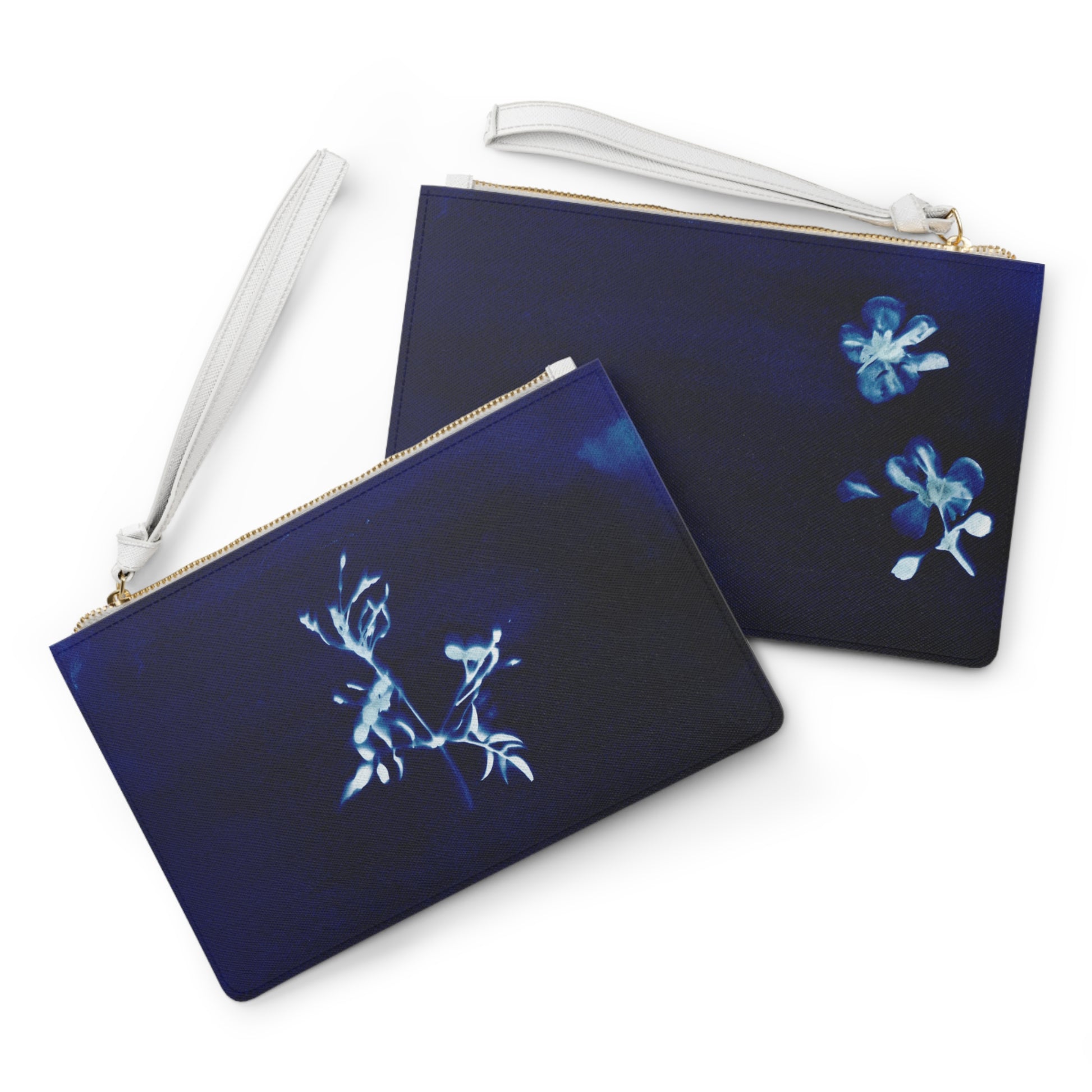 Cyanotype Botanic Clutch Bag