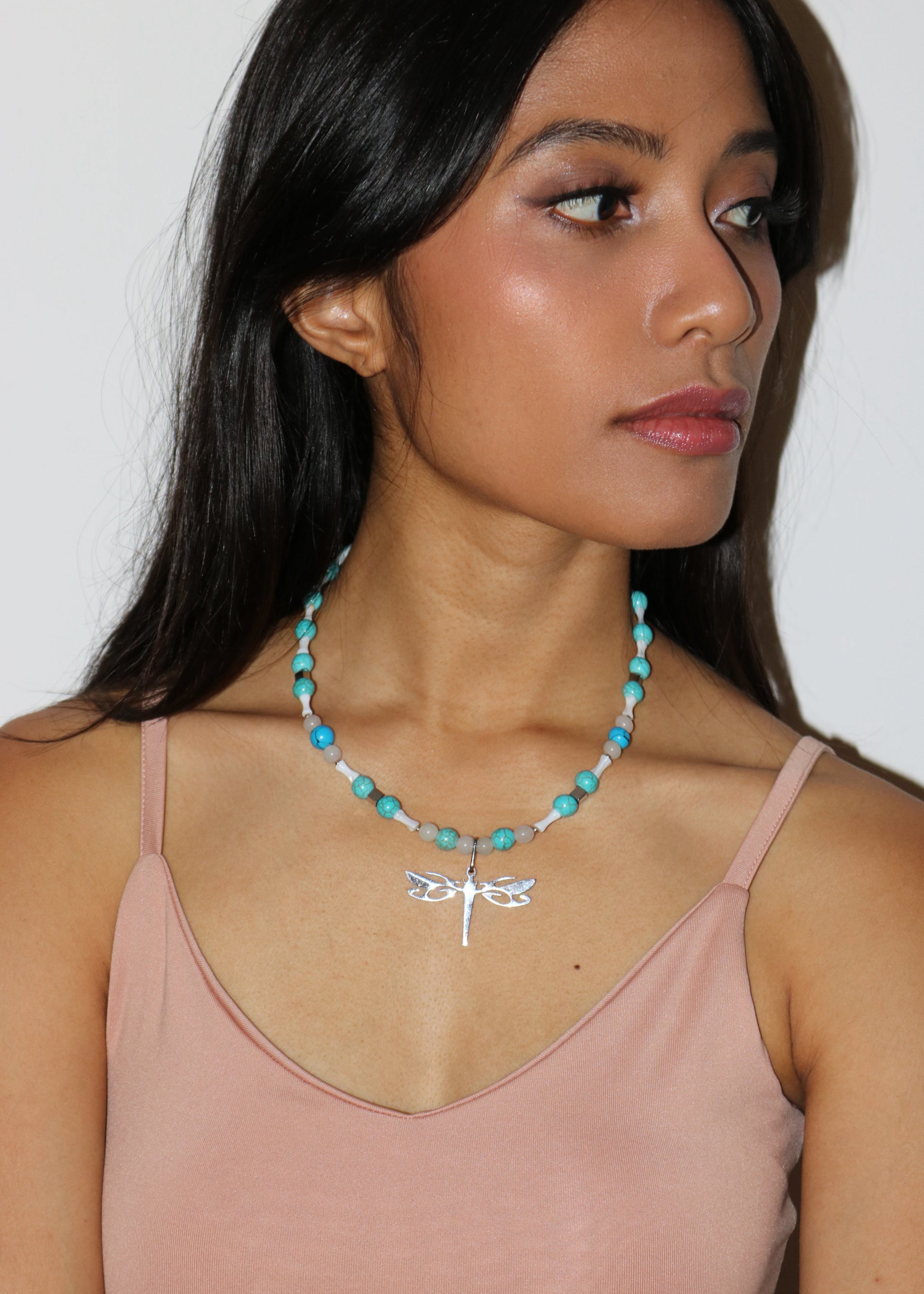 Turquoise Dragonfly Necklace