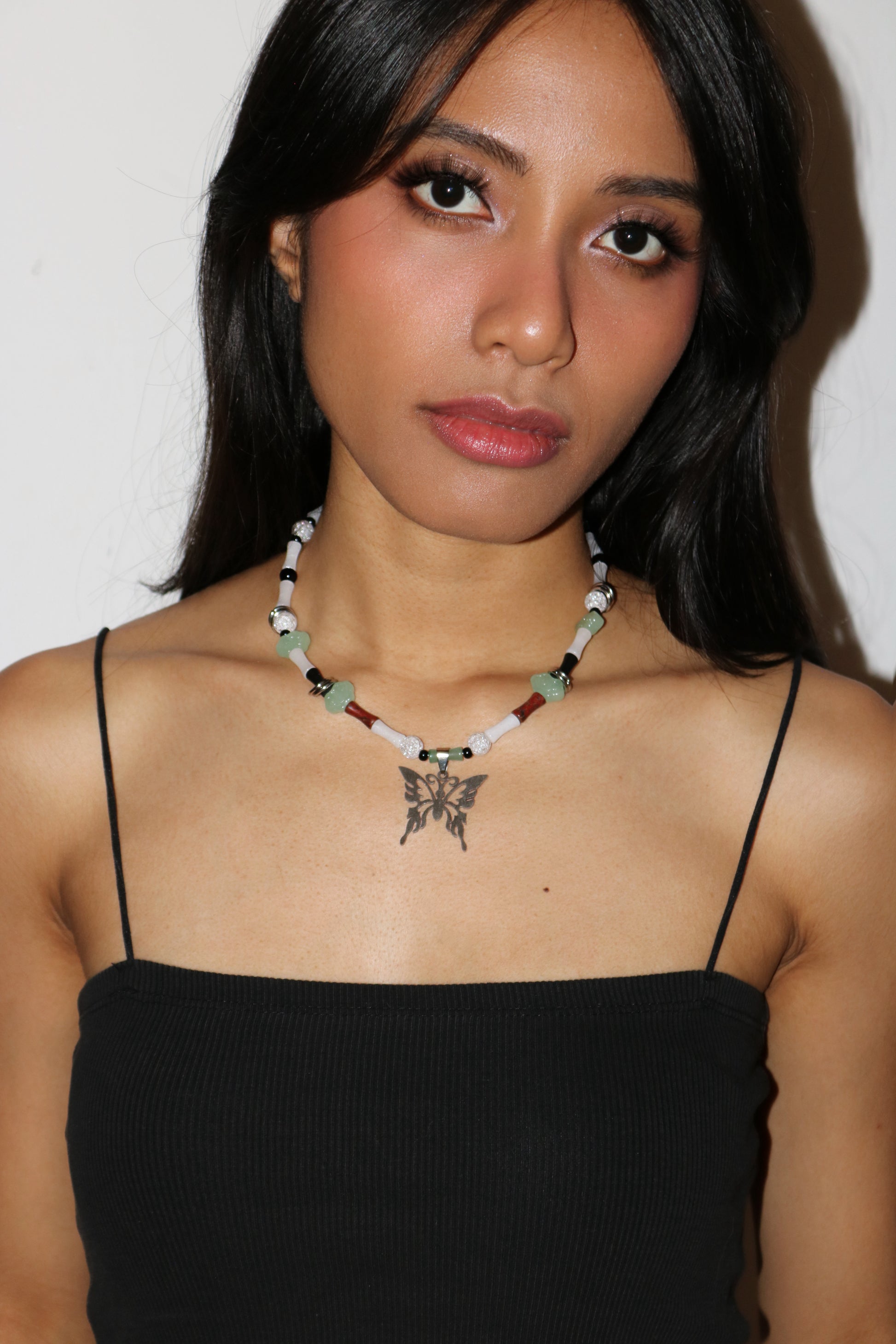 Butterfly Bead Necklace