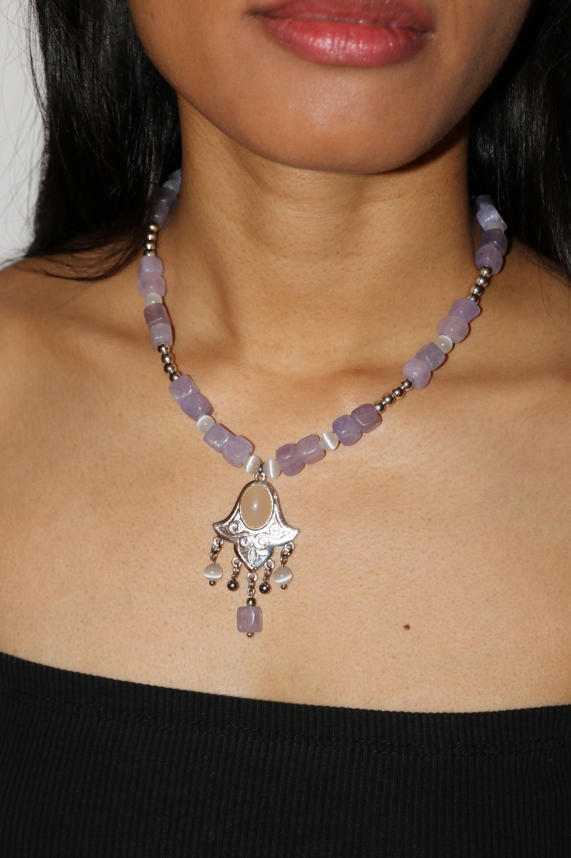Lilac Pendant Necklace