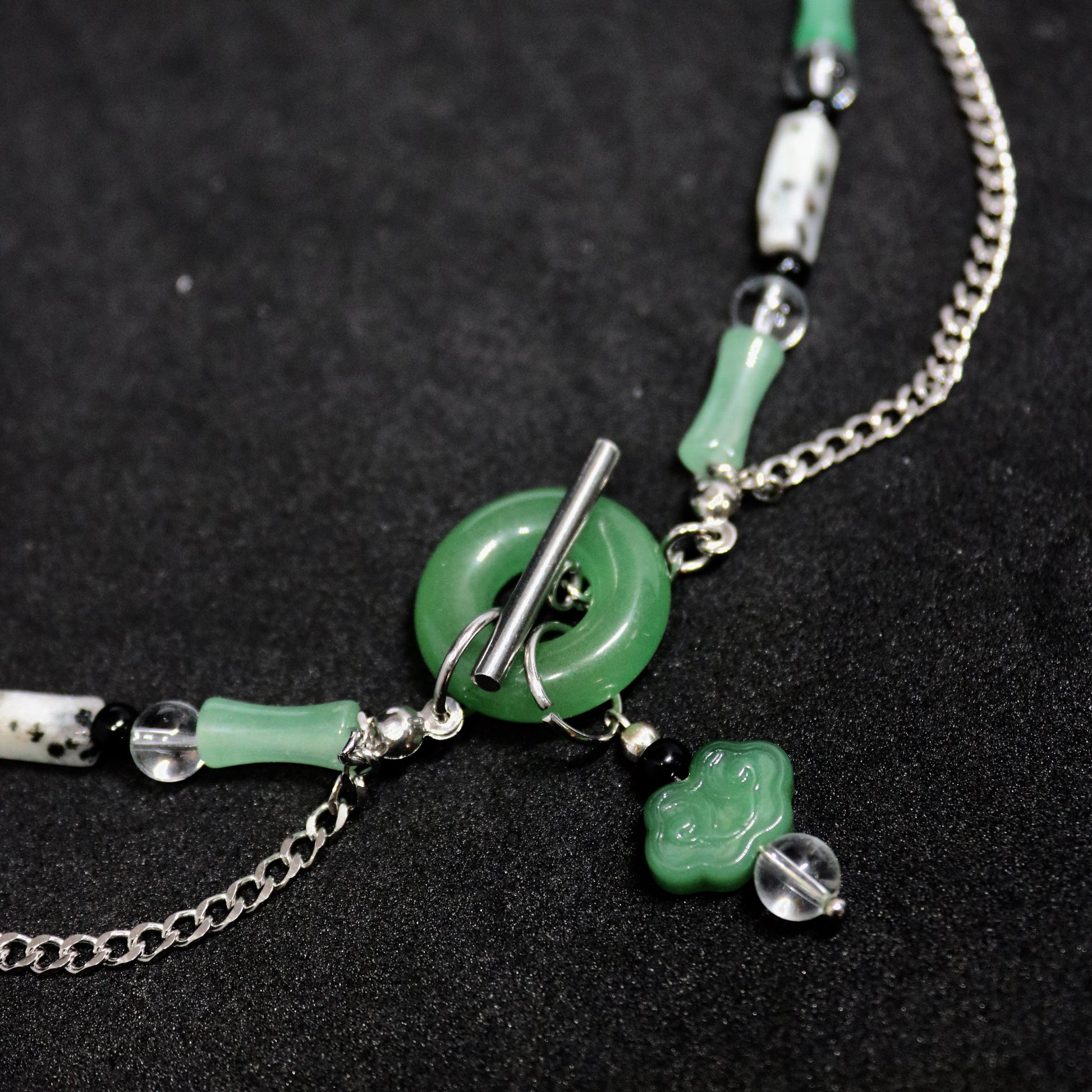 Layered Green | Jade Ring Necklace Series
