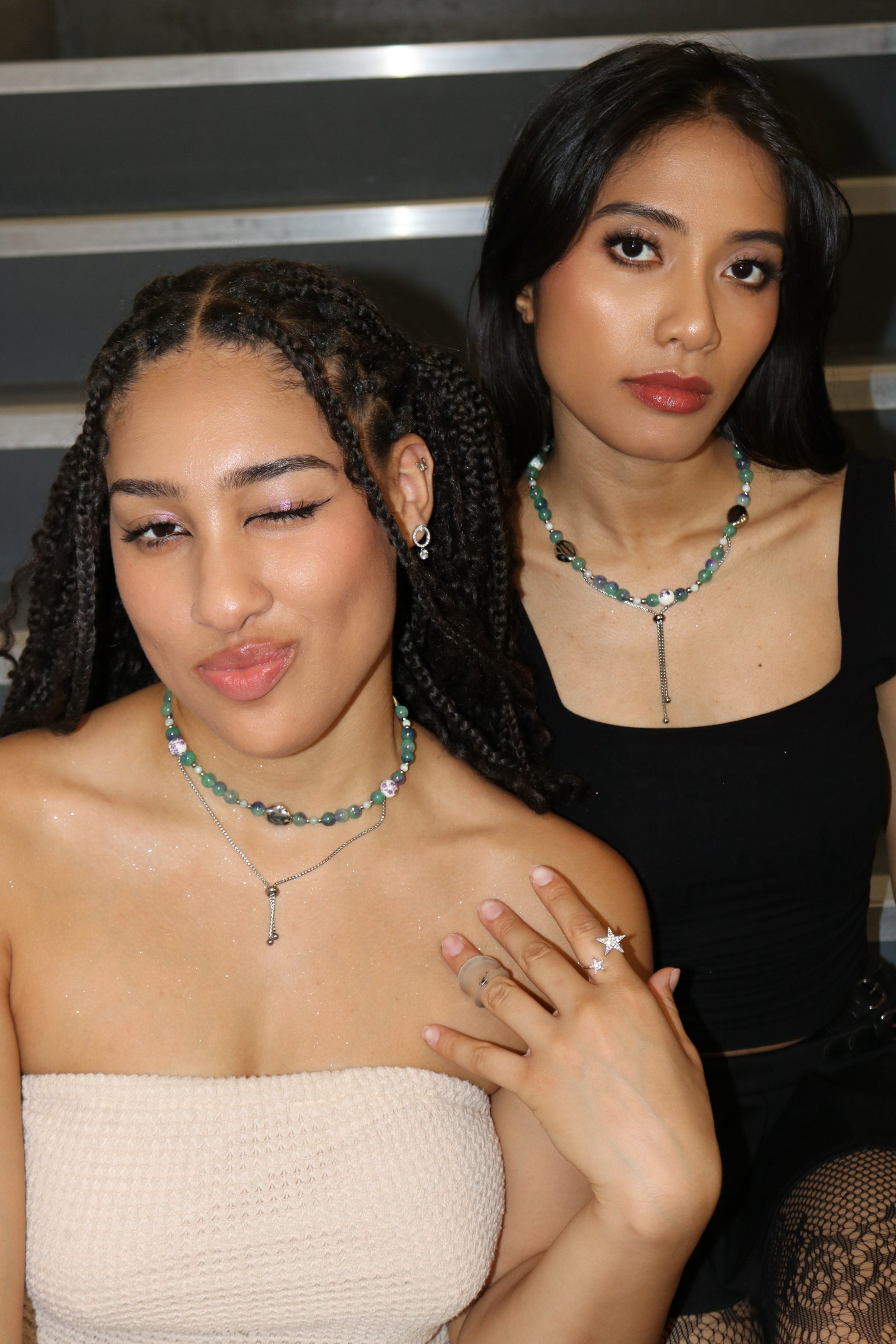 Fluorite | Twin Necklace Collection