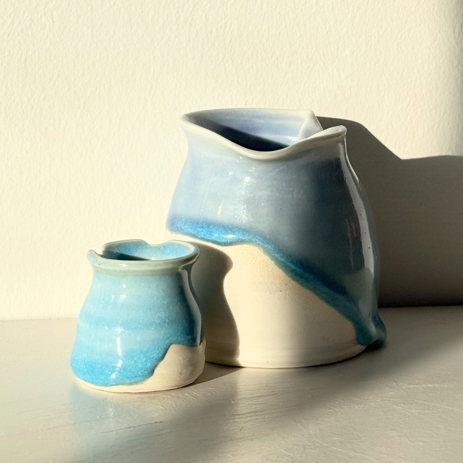 Les Sensor Cup 2 Piece Set | Melting Glacier Stoneware Series